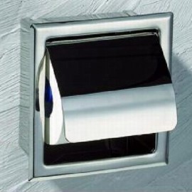 STAINLESS STEEL IN WALL IN-WALL TOILET ROLL HOLDER BOX