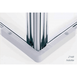 SQUARE SHOWER SCREEN CABIN ENCLOSURE CUBICLE WIDTH DEPTH ADJUSTABLE EASY ASSEMBLY BLACK OR CHROME