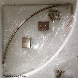 BATHROOM SHOWER CORNER GLASS SHELF ANTI RUST 304 STAINLESS STEEL 24CM FREE POST