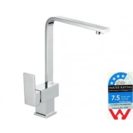 SQUARE CHROME KITCHEN BATHROOM SINK MIXER 360SWIVEL TAP MORDEN FAUCET WELS BRASS