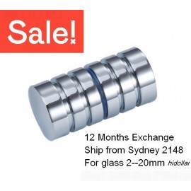 MIRROR CHROME ALUMINIUM SOLID SHOWER SCREEN HANDLE KNOB SHOWERSCREEN HOLDER 2-20