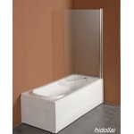 FRAMELESS PIVOTING TEMPERED GLASS FOLDING DOOR SHOWERSCREEN BATH TUB SWING PANEL