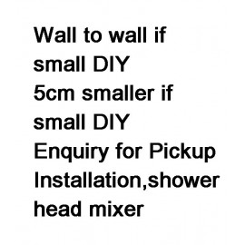 SQUARE SHOWER SCREEN CABIN ENCLOSURE CUBICLE WIDTH DEPTH ADJUSTABLE EASY ASSEMBLY BLACK OR CHROME