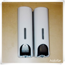 DUAL DOUBLE SHOWER GEL BODY LOTION CONDITIONER SHAMPOO LIQUID SOAP DISPENSER