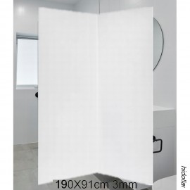 ACRYLIC SHOWER WALL ONE WHOLE PIECE ACRYLIC WATERPROOF LINER LINING 190X91CM