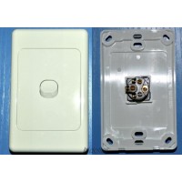 GLOSS WHITE SINGLE GANG POWER SWITCH LIGHT ELECTRICAL SWITCH AU STAND 10A