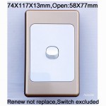 GOLD COVER GOLDEN FRAME PLATE FOR LIGHT SWITCH POWER POINT WALL PLATE POWERPOINT