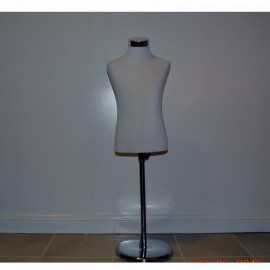 GIRL BOY UNISEX DRESS MANNEQUINS DISPLAY ADJUSTABLE CHROME STAND SKIRT PANTS B