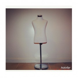 GIRL BOY UNISEX DRESS MANNEQUINS DISPLAY ADJUSTABLE CHROME STAND SKIRT PANTS M