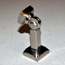 SQUARE SOLID CHROME MAGNETIC DOOR STOP STOPPER DOOR HEAVY DUTY HOLDER 150G