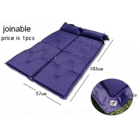 SELF INFLATING CAMPING MATTRESS MAT AIR BED WITH PILLOW JOINABLE 40mm