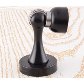 BLACK SOLID MAGNETIC DOOR STOP STOPPER HOLDER CATCH HEAVY DUTY