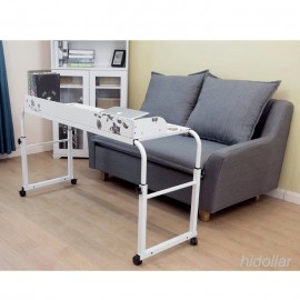 MOBILE OVERBED TROLLEY COMPUTER TABLE LAPTOP IPAD STUDY HOSPITAL HALL DESK ADJUST