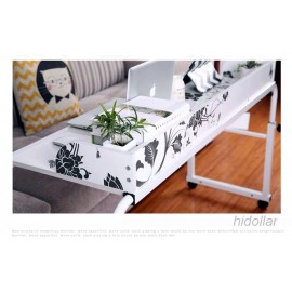 MOBILE OVERBED TROLLEY COMPUTER TABLE LAPTOP IPAD STUDY HOSPITAL HALL DESK ADJUST