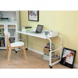 MOBILE OVERBED TROLLEY COMPUTER TABLE LAPTOP IPAD STUDY HOSPITAL HALL DESK ADJUST