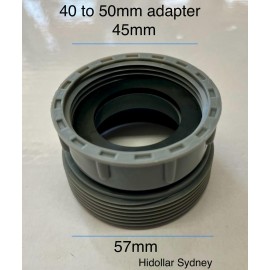 SOLID SCREWED REDUCER 50 40mm KITCHEN BASIN WASTE ADAPTOR