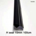 BLACK PVC PLASTIC SHOWERSCREEN SHOWER SCREEN DOOR WATER SEAL STRIP FOR 10mm 1M