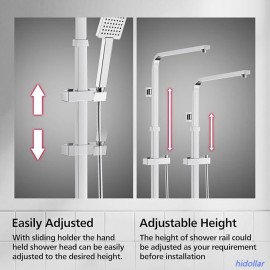 MULTIFUNCTION BRASS DUAL HEIGHT ADJUSTABLE SHOWER RAIL SET DIVERTER AU STANDARD MULTIFUNCTION BRASS DUAL HEIGHT ADJUSTABLE SHOWER RAIL SET DIVERTER AU STANDARD