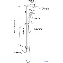 MULTIFUNCTION BRASS DUAL HEIGHT ADJUSTABLE SHOWER RAIL SET DIVERTER AU STANDARD MULTIFUNCTION BRASS DUAL HEIGHT ADJUSTABLE SHOWER RAIL SET DIVERTER AU STANDARD