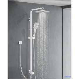 MULTIFUNCTION BRASS DUAL HEIGHT ADJUSTABLE SHOWER RAIL SET DIVERTER AU STANDARD