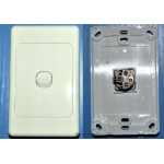 GLOSS WHITE SINGLE GANG POWER SWITCH LIGHT ELECTRICAL SWITCH AU STAND 10A