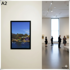 BLACK ALUMINIUM SNAP PHOTO FRAME POSTER FRAME SIGN WALL HOLDER A1 A2 A3 A4