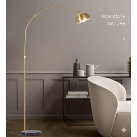 FISHING ARCO FLOOR LAMP LARGE RETRO FLOOR LIGHT MARBLE BASE REPLICA GOLD 185X90cm FISHING ARCO FLOOR LAMP LARGE RETRO FLOOR LIGHT MARBLE BASE REPLICA GOLD 185X90cm