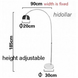 FISHING ARCO FLOOR LAMP LARGE RETRO FLOOR LIGHT WHITE MARBLE BASE REPLICA