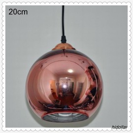 BRASS GOLD MIRROR CHROME BALL REPLICA GLASS PENDANT LAMP CEILING DOWN LIGHT DOWNLIGHT E27 FREE POST
