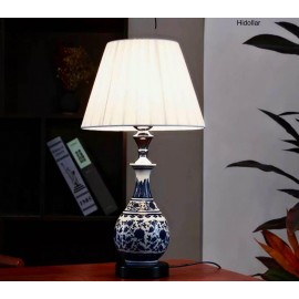 Ceramic Bedside Table Lamp Dimmer 52cm Living Hallway Lamp 