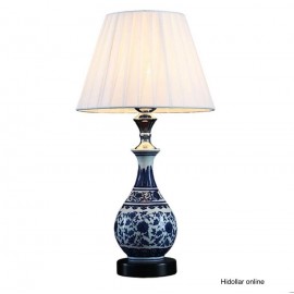 Ceramic Bedside Table Lamp Dimmer 52cm Living Hallway Lamp 