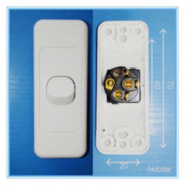 MINI WHITE SINGLE GANG POWER SWITCH LIGHT ELECTRICAL SWITCH AU STAND SAA 10A