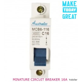 1POLE MINATURE CIRCUIT BREAKER 16A ELECTRICAL SWITCHBOARD
