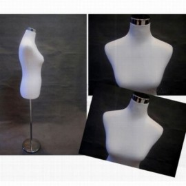 FEMALE LADY DRESS MANNEQUINS DISPLAY ADJUSTABLE CHROME STAND SIZE 468