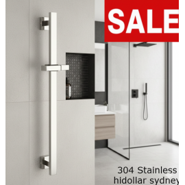 SQUARE SHOWER RAIL STAINLESS STEEL SILVER SQUARE SHOWER SET