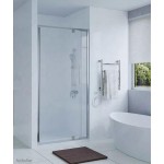 SILVER SHOWER SCREEN WALL TO WALL SHOWERSCREEN SHOWER CABIN ENCLOSURE H1900 W900–1130