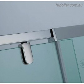 SILVER SHOWER SCREEN WALL TO WALL SHOWERSCREEN SHOWER CABIN ENCLOSURE H1900 W900–1130