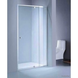 SILVER SHOWER SCREEN WALL TO WALL SHOWERSCREEN SHOWER CABIN ENCLOSURE H1900 W900–1130