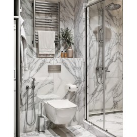 SILVER SHOWER SCREEN WALL TO WALL SHOWERSCREEN SHOWER CABIN ENCLOSURE H1900 W900–1120