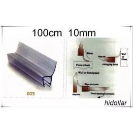 PVC PLASTIC SHOWERSCREEN SHOWER SCREEN DOOR WATER SEAL STRIP FOR 10MM 1M 135/45