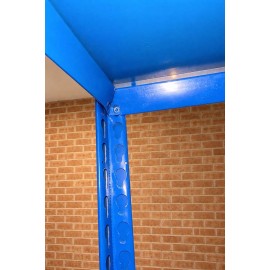 Steel Warehouse Shelf Garage Shelving Rack Shoe Rack 2X1.5X0.5M 300Kg NO SCREW