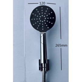 WEL ROUND BATHROOM HAND SHOWER HEAD BATH SPRAYER REPLACEMENT MULTI JET 4 STAR