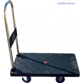 FOLDABLE PLATFORM TROLLEY 70X40CM 120KG HAND TRUCK FOLDING CART SILENT
