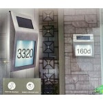 SOLAR HOUSE NUMBER UNIT NUMBER FULL STAINLESS STEEL SOLAR HOUSE ADDRESS SIGN