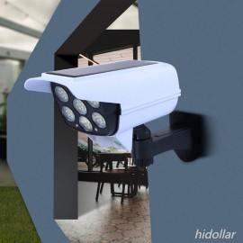 DUMMY FAKE SURVEILLANCE SECURITY CAMERA SOLAR POWER LED FAKE CAMERA WITH SENSOR LIGHT