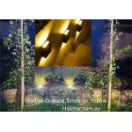 SOLAR WALL LIGHT SOLAR DOWNLIGHT SOLAR SPOT LIGHT GARDEN FENCE DECK PATH UP AND DOWN GROUND FLOOR 4LED LIGHT