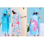 TEENAGE ADULT ROBE TOWEL BATH HOODED BEACH TOWEL QUICKDRY DIVING PONCHO BATHROBE FREE POST