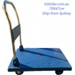 FOLDABLE PLATFORM TROLLEY 70X47CM 150KG ASSEMBLED HAND TRUCK FOLDING CART SILENT