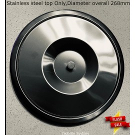 CONCEALED BENCHTOP BENCH TOP BIN TRASH WASTE BIN CONTAINER RUBBISH BIN TOP ONLY SILVER BLACK 