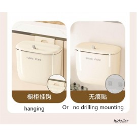 KITCHEN BATHROOM DOOR HANGING WASTE BIN RUBBISH BIN TRASH CAN SLIDE LID